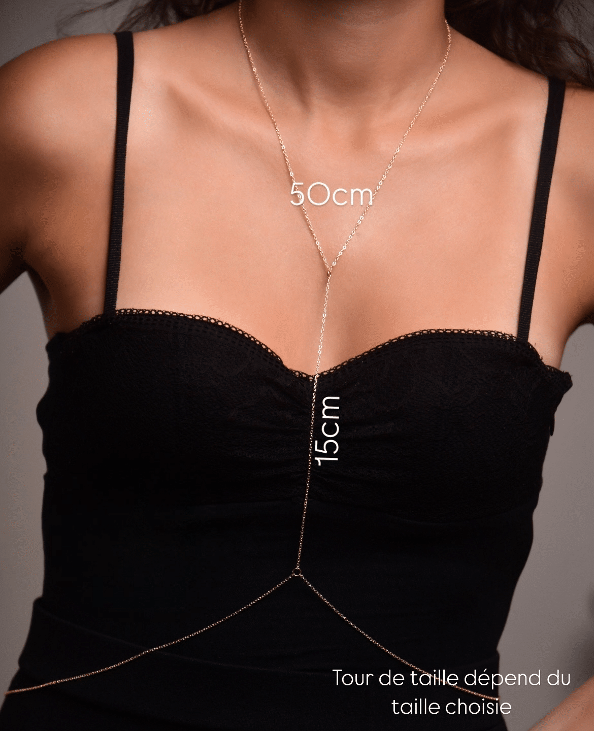 Simple stainless steel body chain - Simple body chain