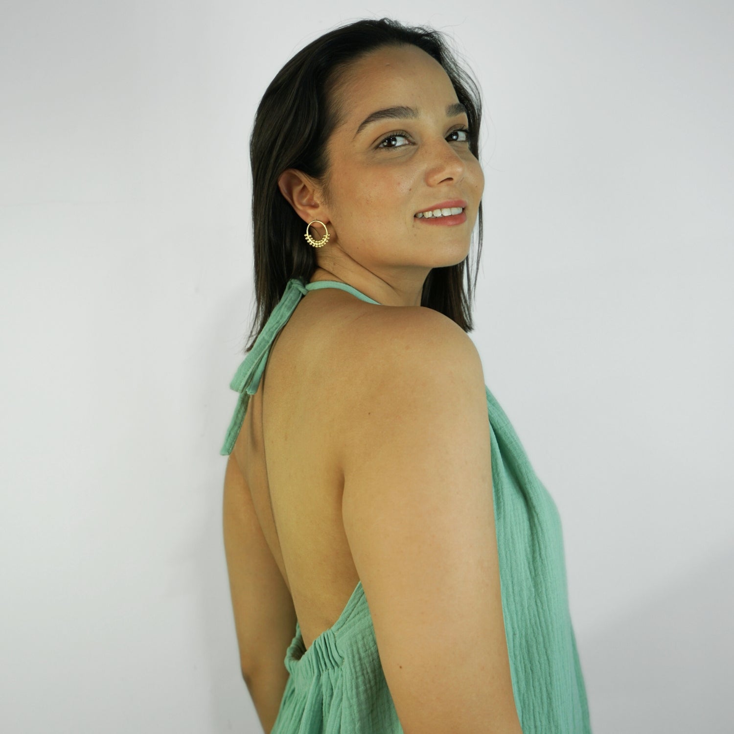 Robe dos nu lin été longue : Élégance artisanale pour un look unique