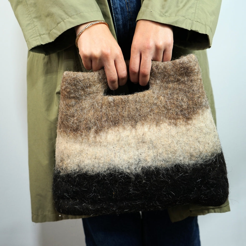 Sac Cabas Oasis Sac en laine feutrée réversible