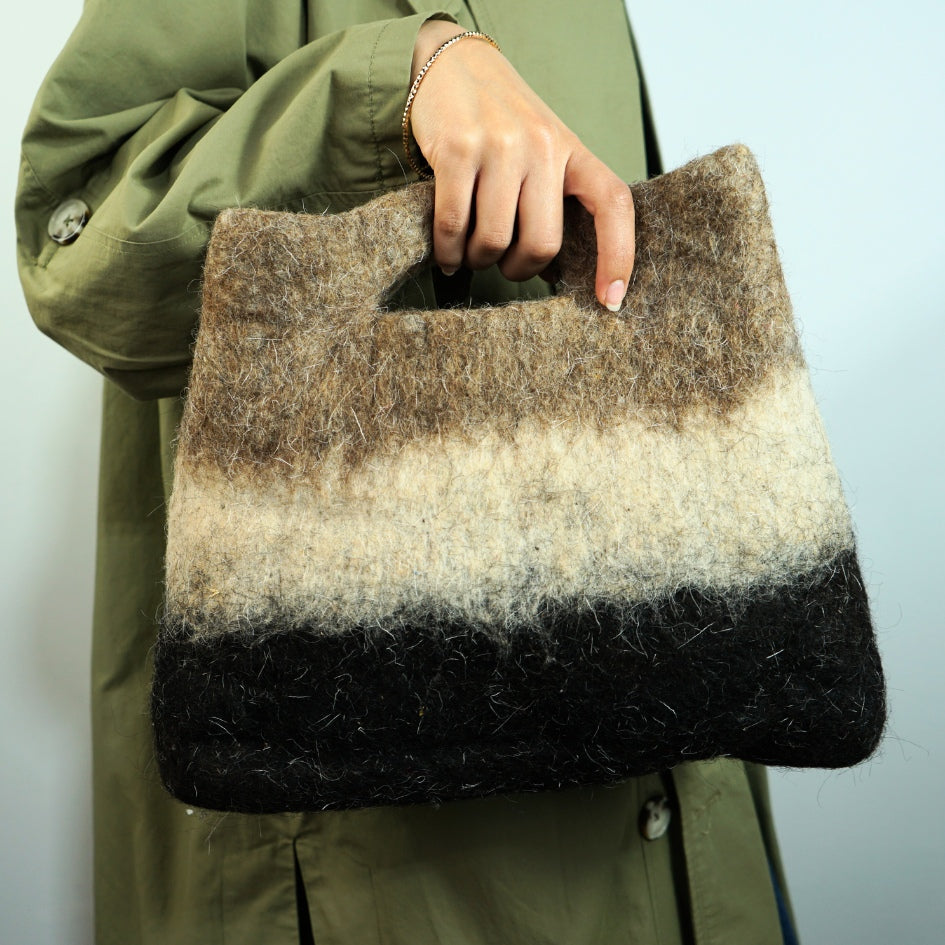 Sac Cabas Oasis Sac en laine feutrée réversible