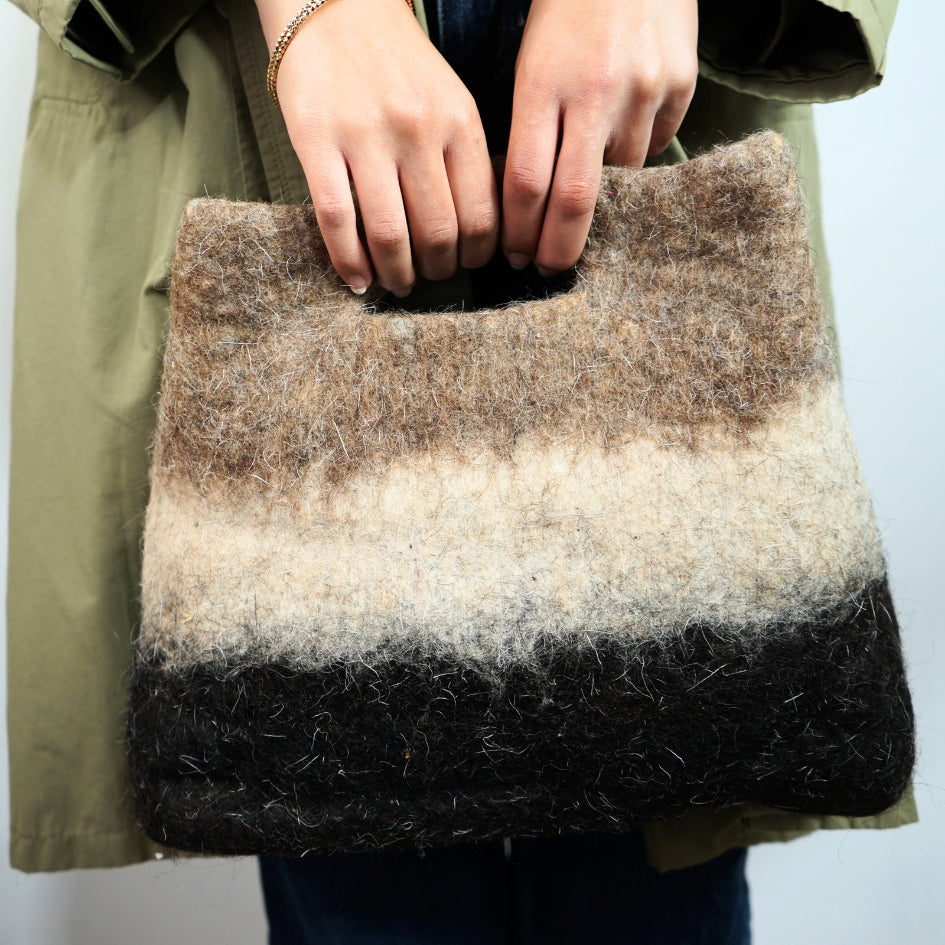 Sac Cabas Oasis Sac en laine feutrée réversible