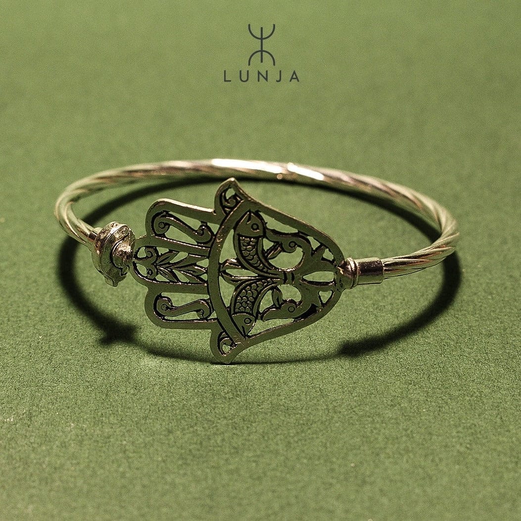 Bracelet berbère khomsa En argent fine