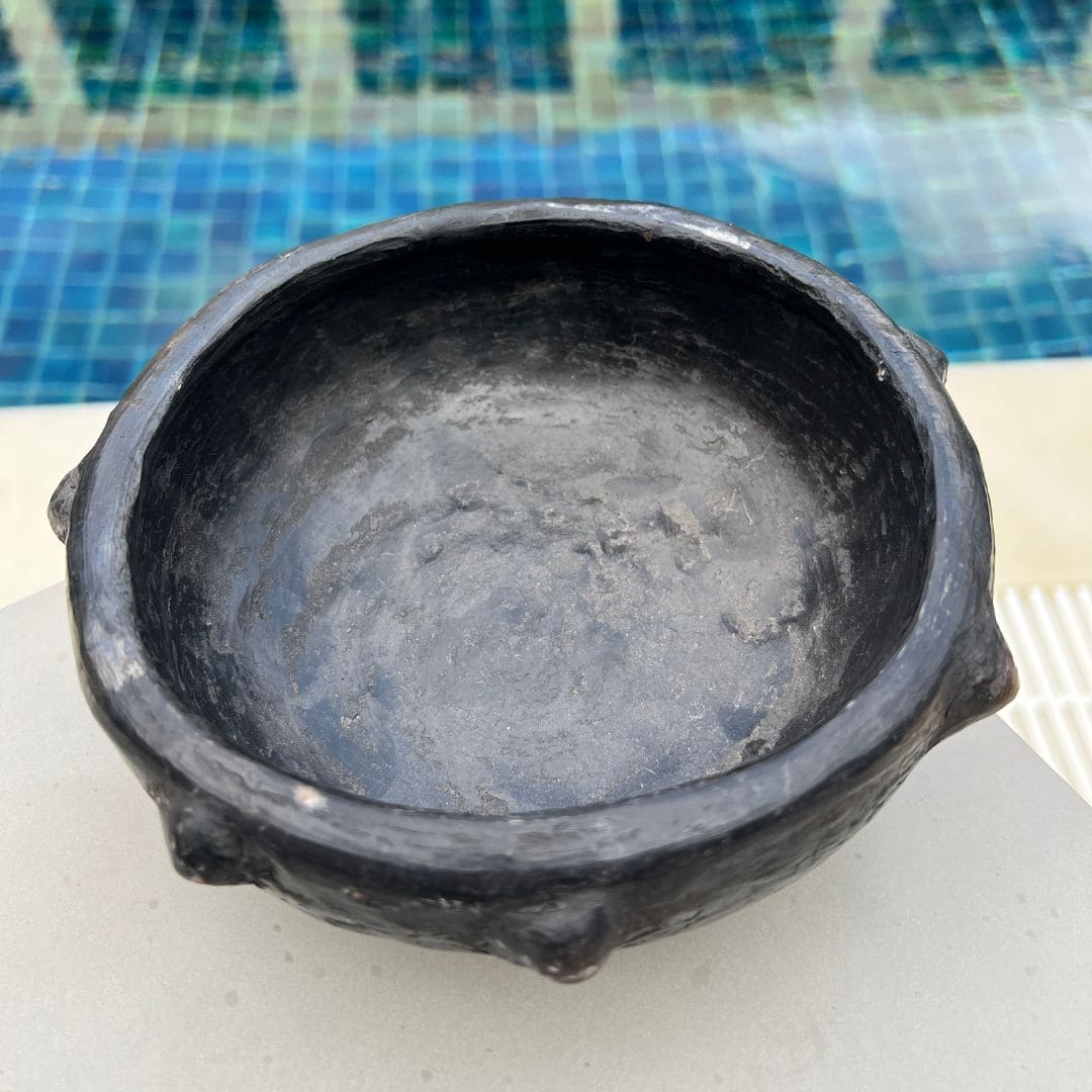 Handmade Black Ceramic Bowl