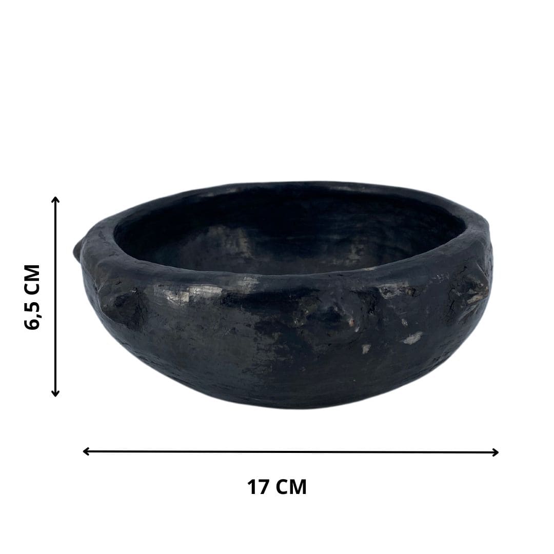 Handmade Black Ceramic Bowl