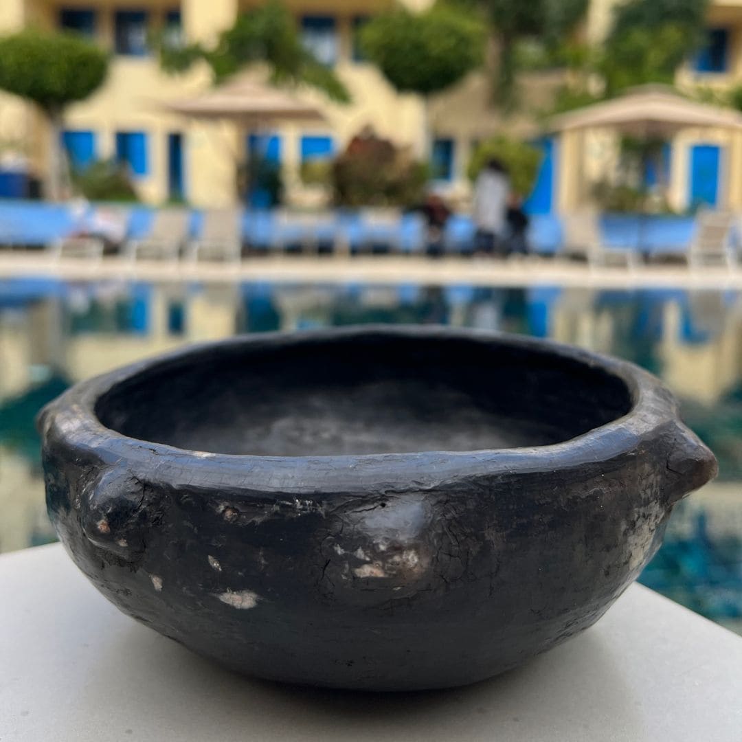 Handmade Black Ceramic Bowl
