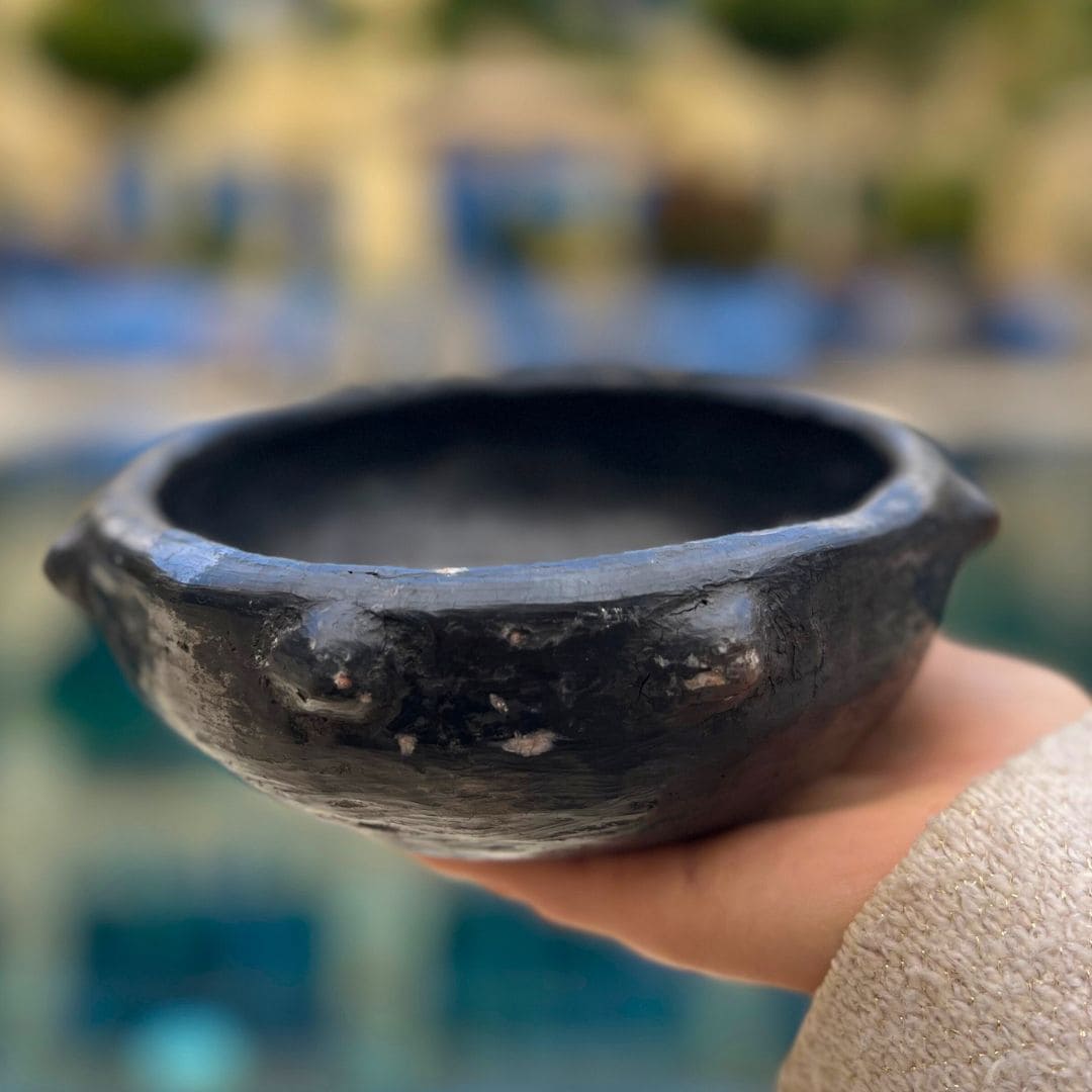 Handmade Black Ceramic Bowl