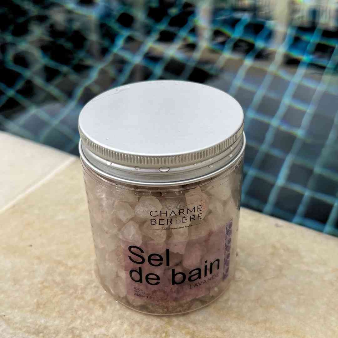 Bath salt with lavender oil