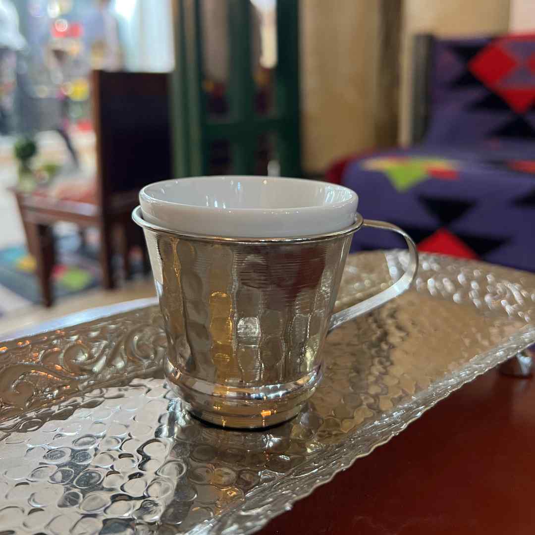 Chiseled Copper Coffee Service
