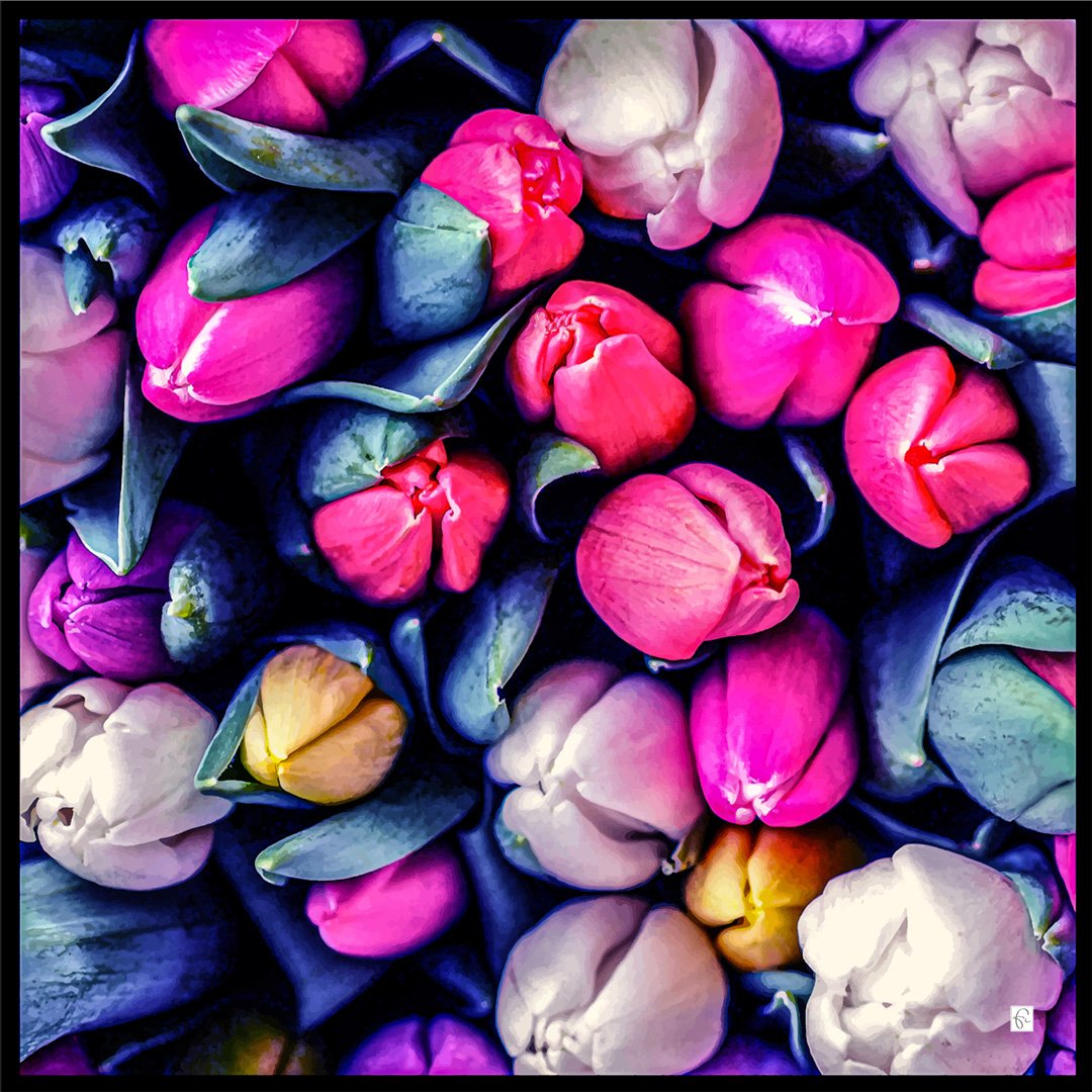 Natural silk scarf in pink "From the inception"