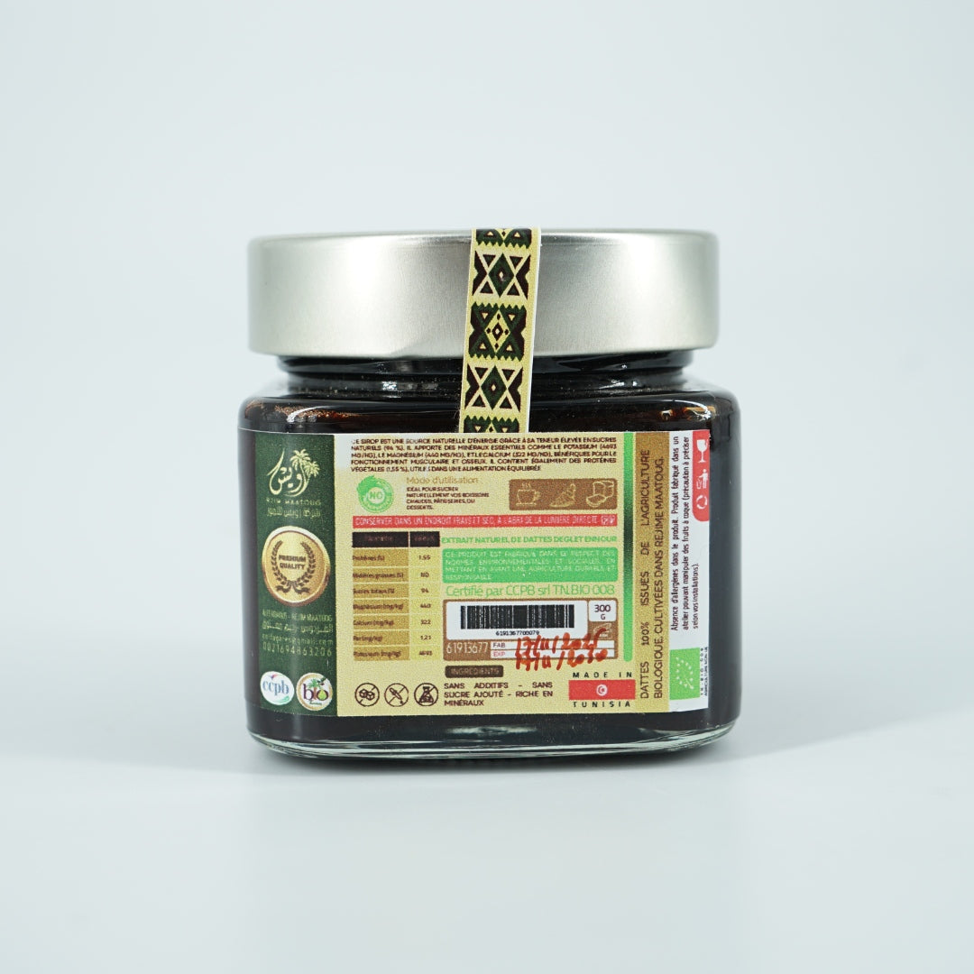 Sirop Bio Deglet El Nour Goût Caramélisé Authentique