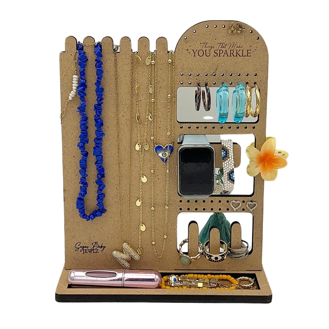 Porte Bijoux – Organisateur en Bois (24 cm x 18 cm)