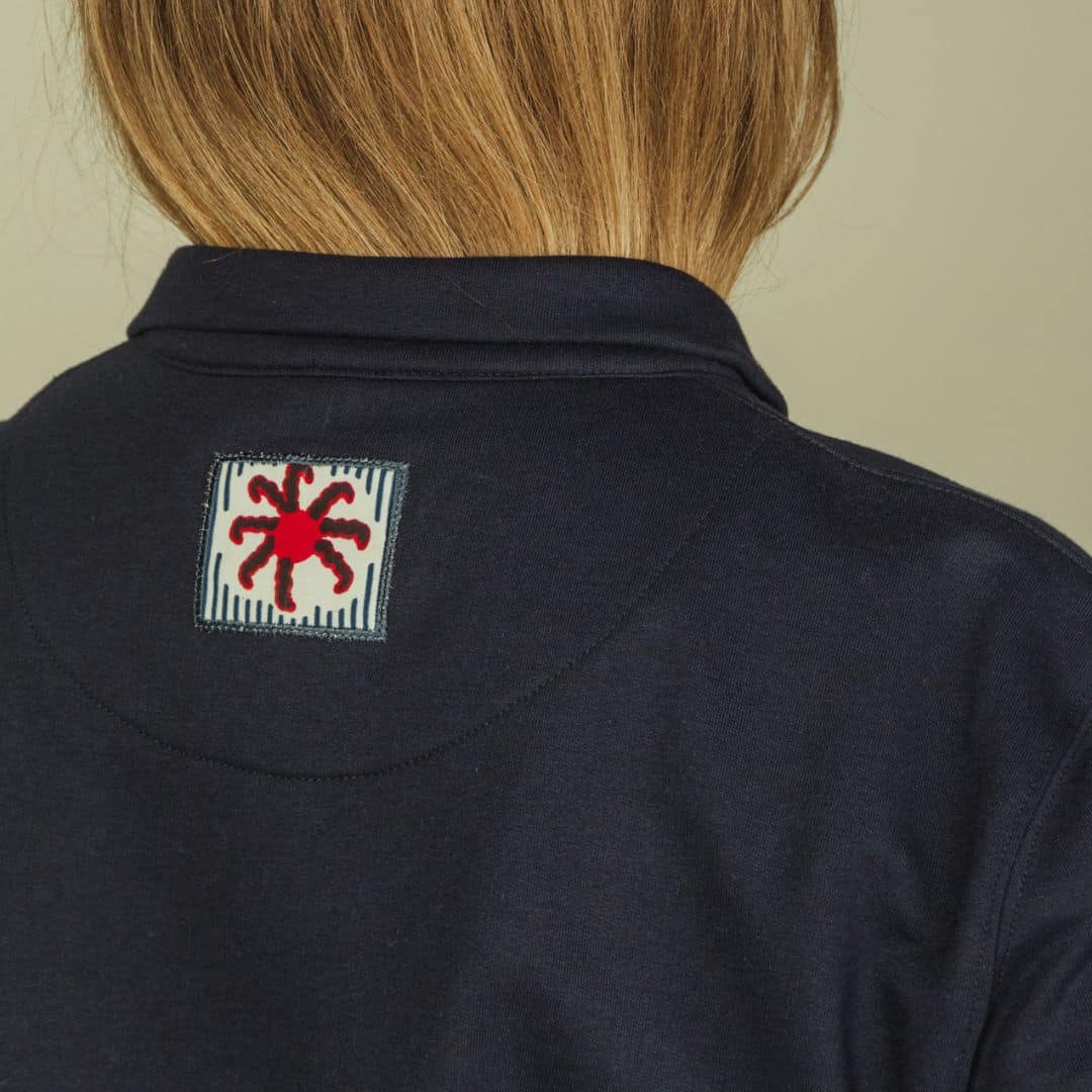 Sweat-Polo loose fit unisexe « YOU LOOK GREAT TO DAY » avec détail en wax
