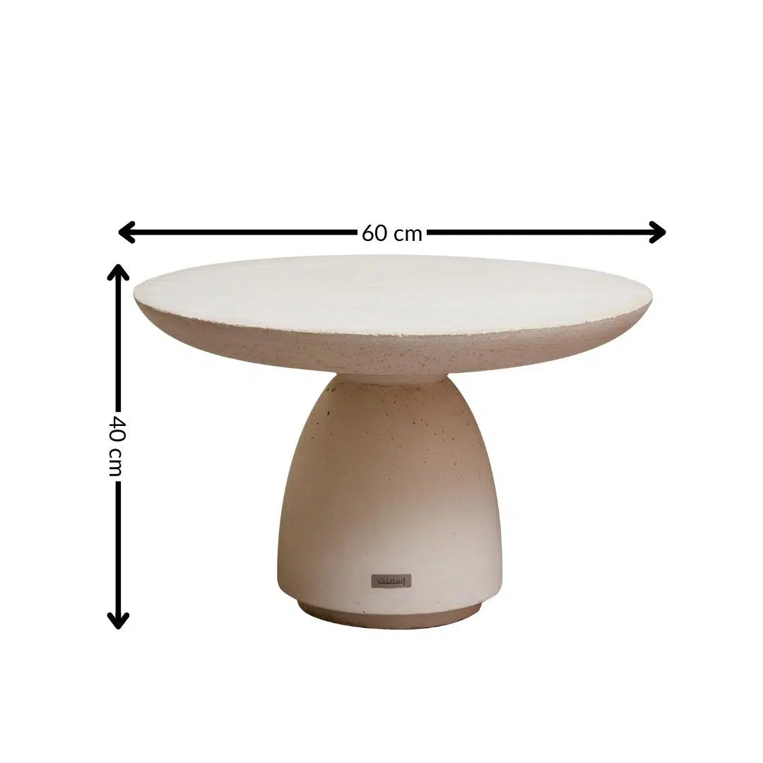 Table Onyx en béton polyvalente en table basse ou d’appoint (60 × 40 cm)