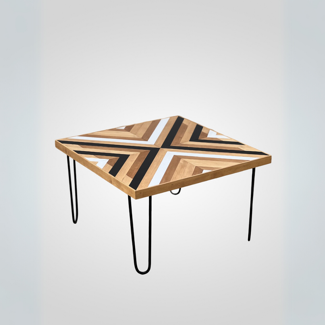 Table basse Artisanal Géométrique