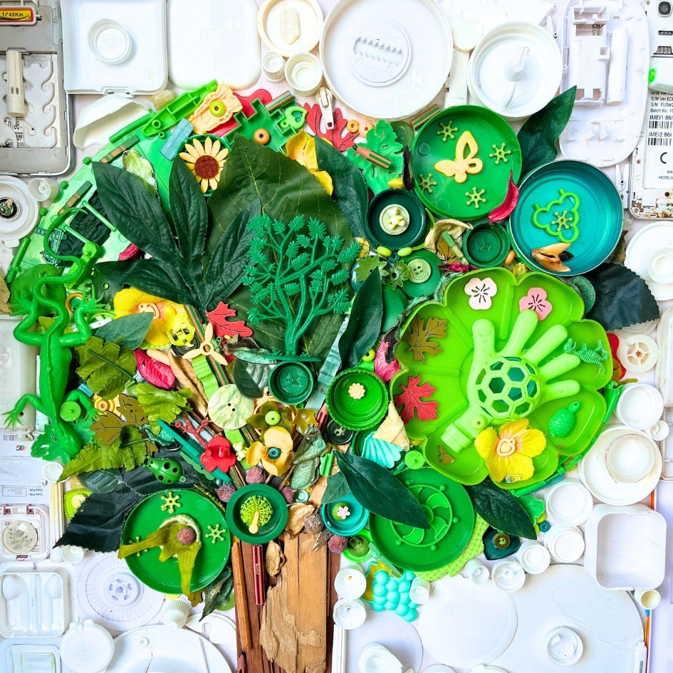 Tableau "Émergence Arbustive" – Art Naturel Représentant un Arbre