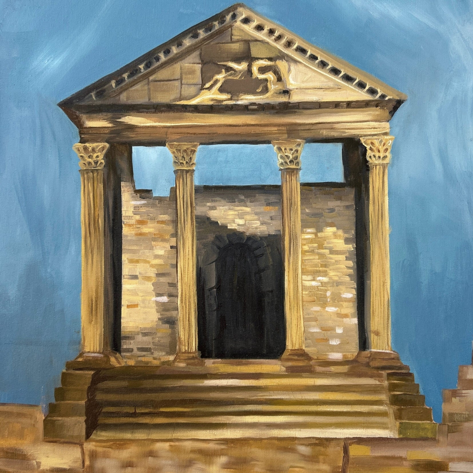 Tableau décoratif du Capitole de Dougga