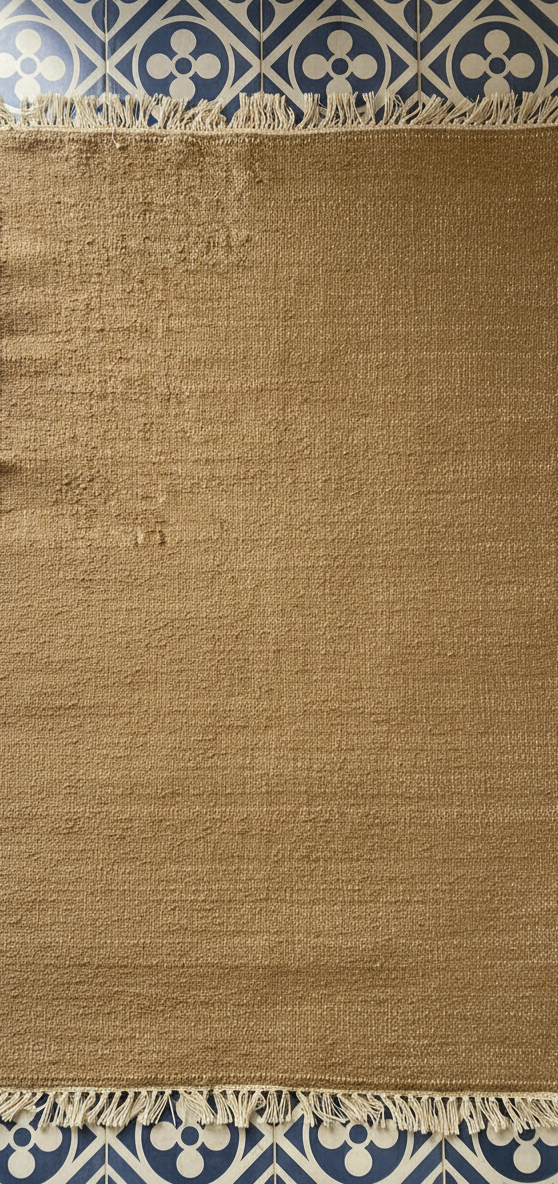 Tapis en JUTE tissé à plat – Personnalisable en Laine ou en coton