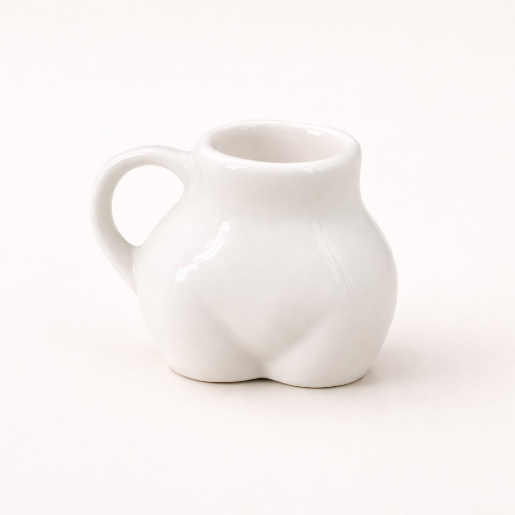 Tasse Booty en céramique blanche