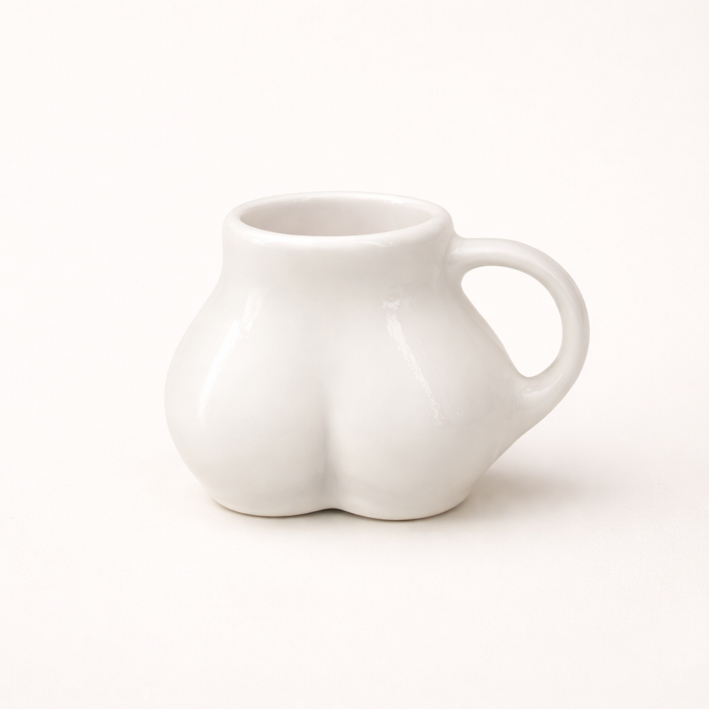 Tasse Booty en céramique blanche