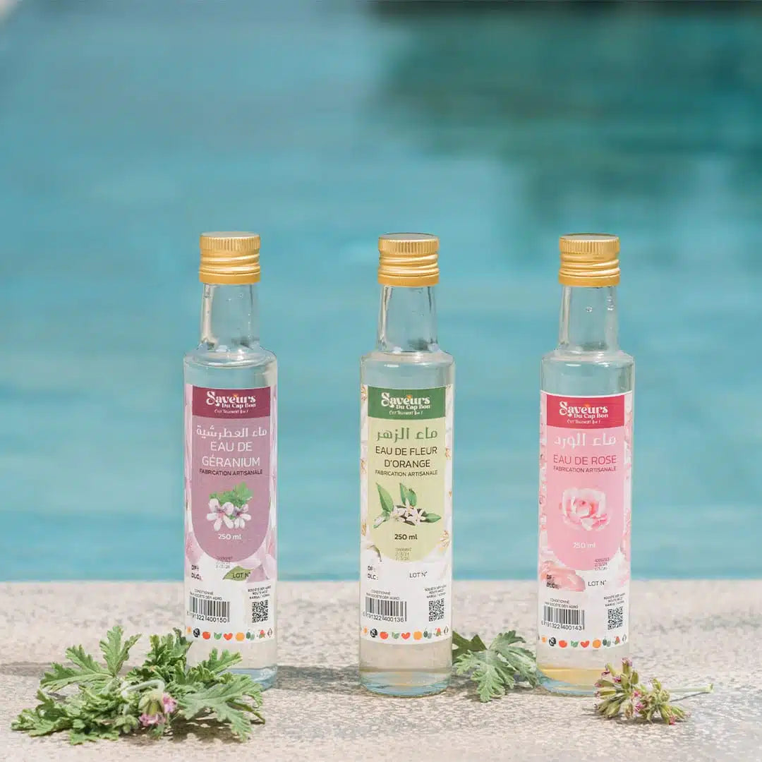 Eau de Géranium distillation traditionnelle – ماء العطرشية