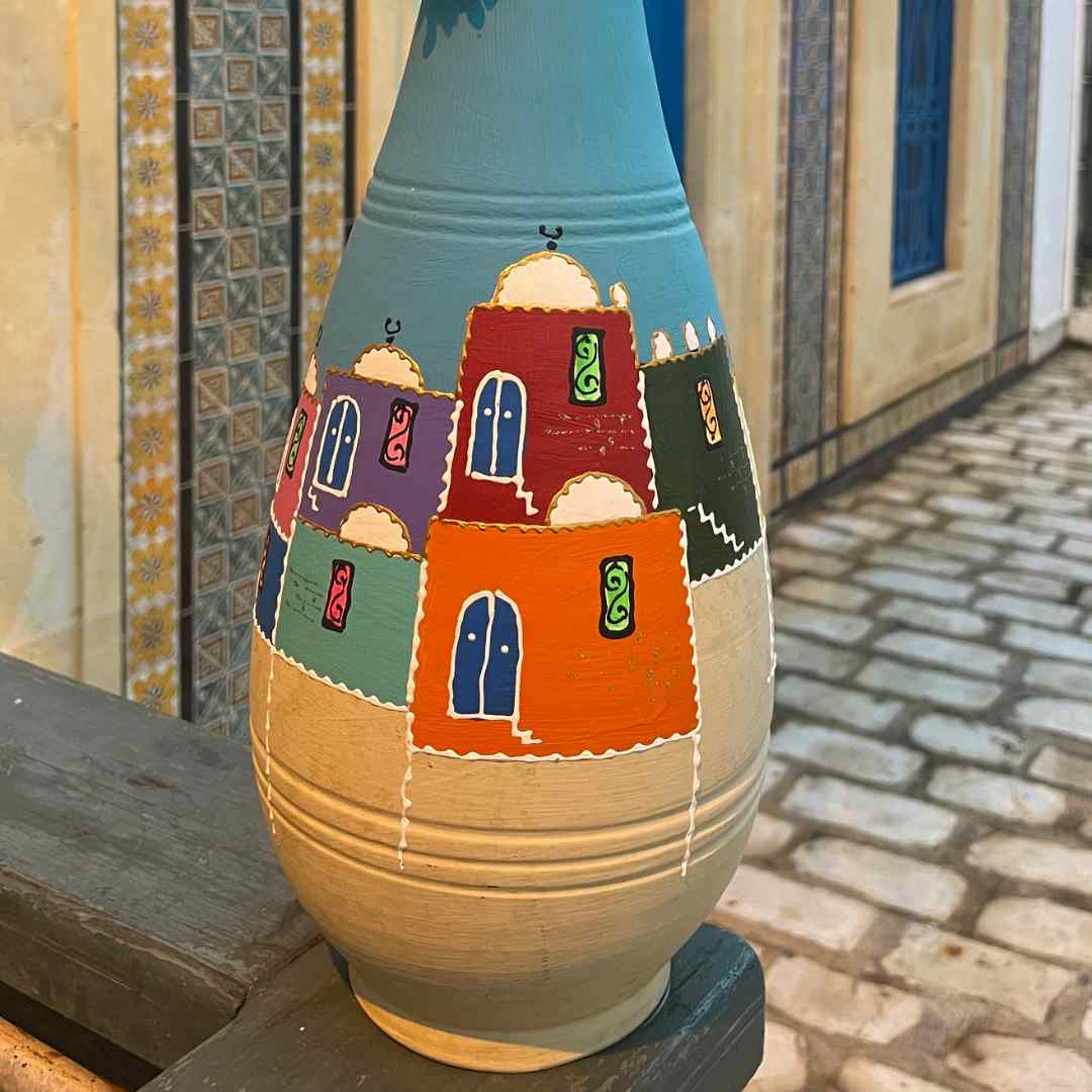 Terracotta ceramic vase "Médina Arbi"