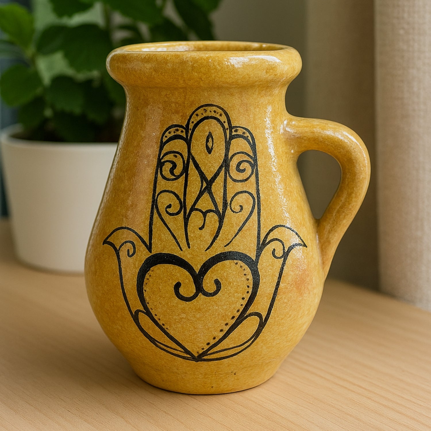 Vase céramique khomsa : Élégance artisanale pour sublimer votre déco