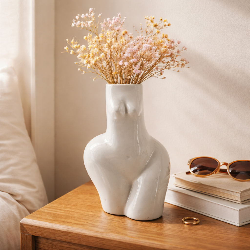 Vase en céramique Silhouette féminine