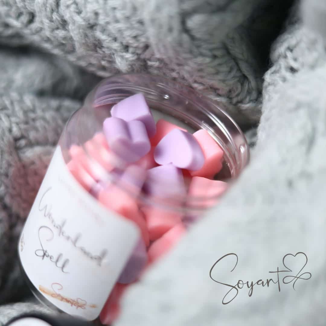 Mini scented melts with a small heart "Wonderland spell"