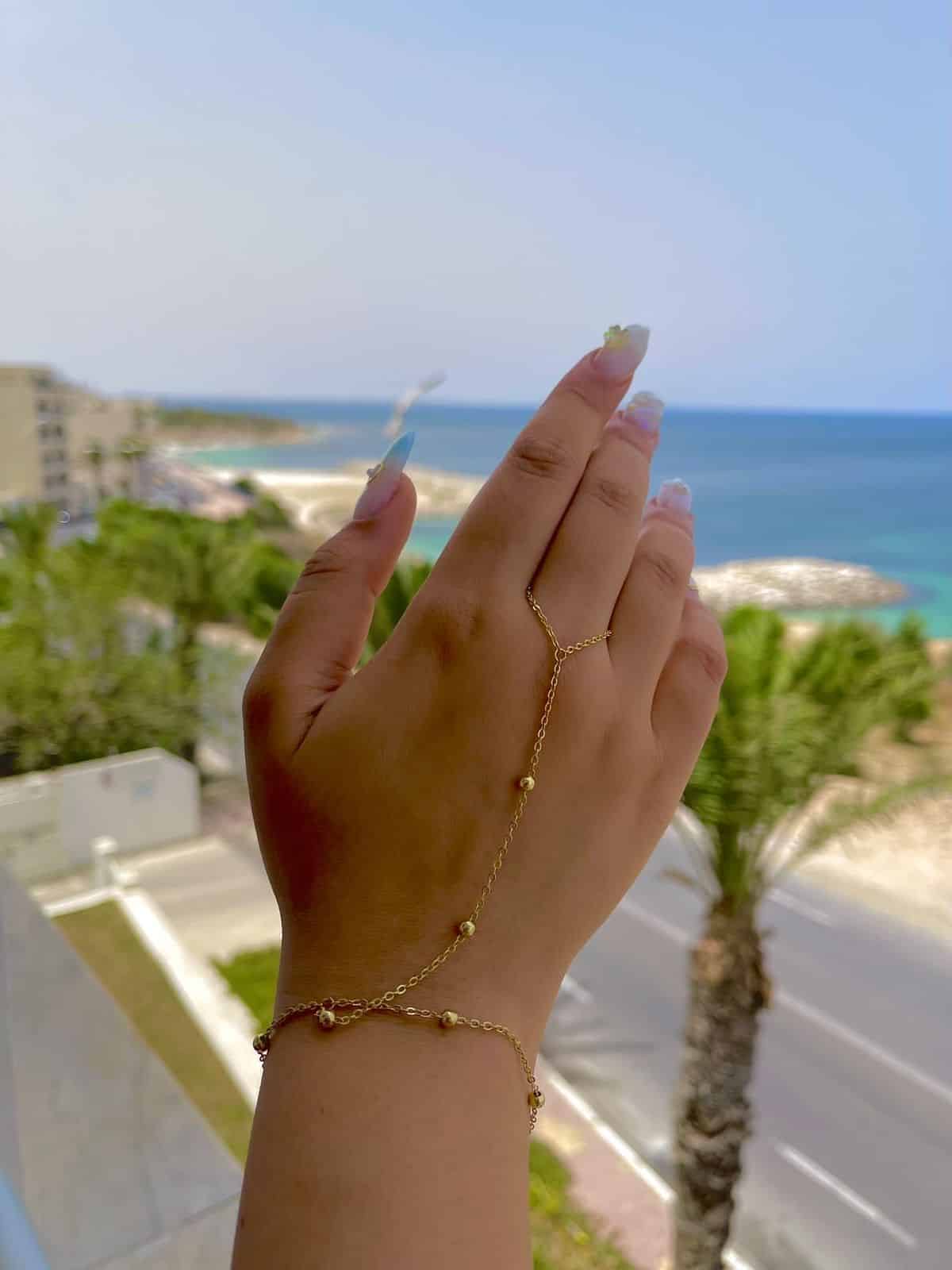 Simple bubbly hand chain - Stainless steel bubbly hand chain