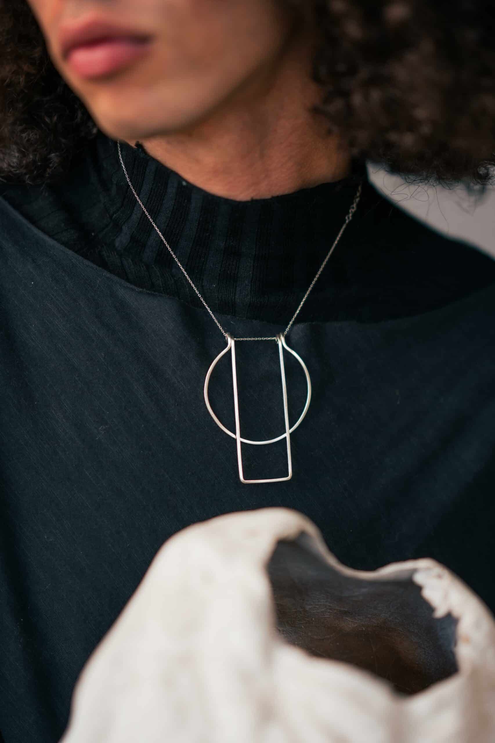 Minimalist 925 silver necklace