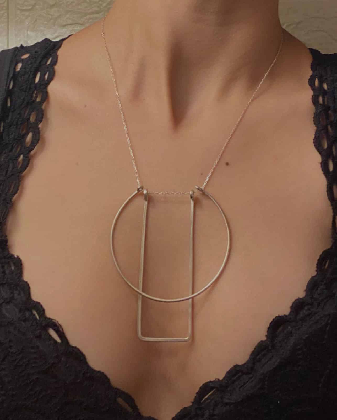 Minimalist 925 silver necklace