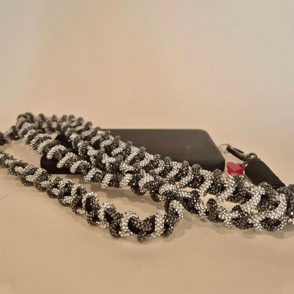 Chaîne de téléphone Shine Bright tressée à la main (Taille standard 1,20 m)