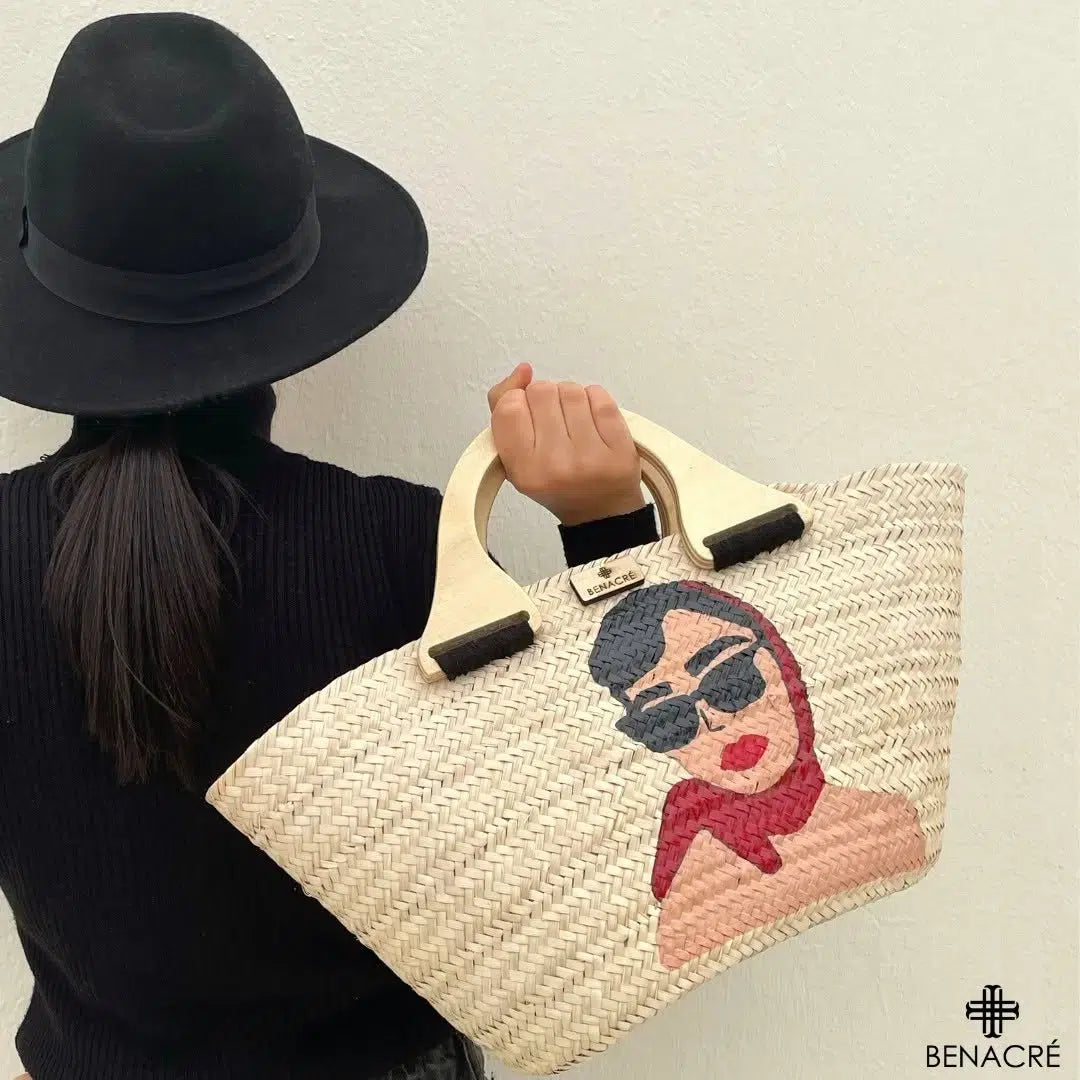 Couffin moderne chic en bois, peinture style rétro et sécurité zippée