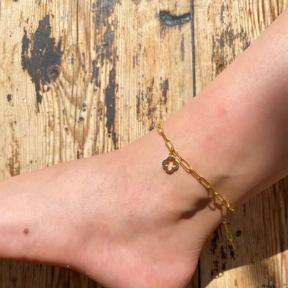 Bracelet cheville Van Cleef fait main pour un style unique