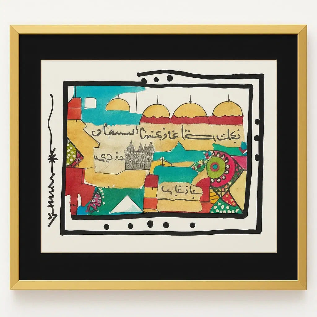 Tableau Djerba contemporain