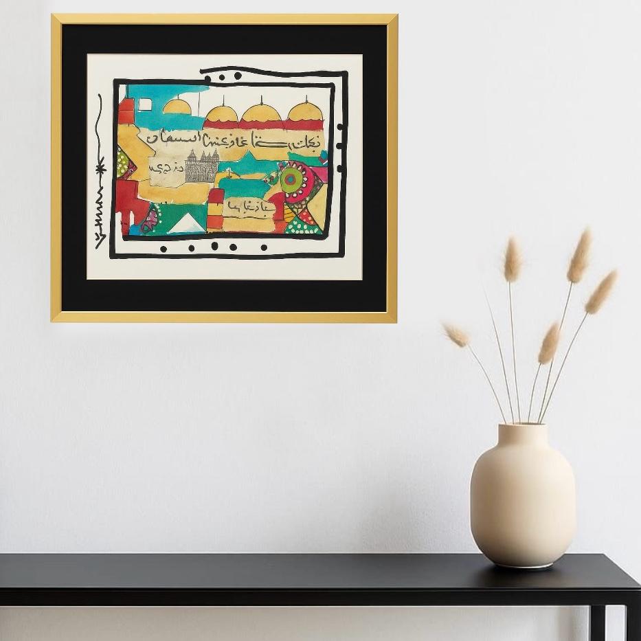 Tableau Djerba contemporain