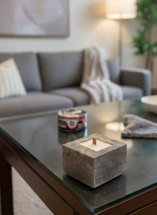 Bougie Pierre & Flamme