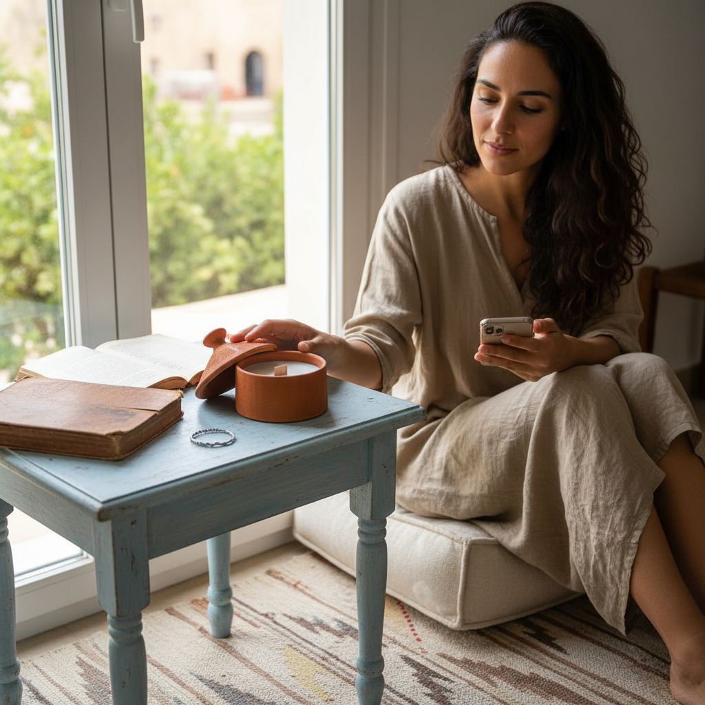 Bougie jasmin artisanale éco-responsable pour un intérieur zen