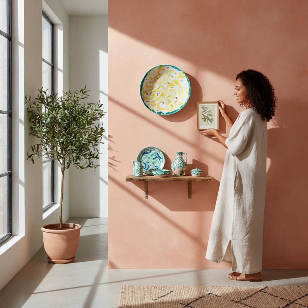 Assiette murale en céramique calligraphie pour un déco unique