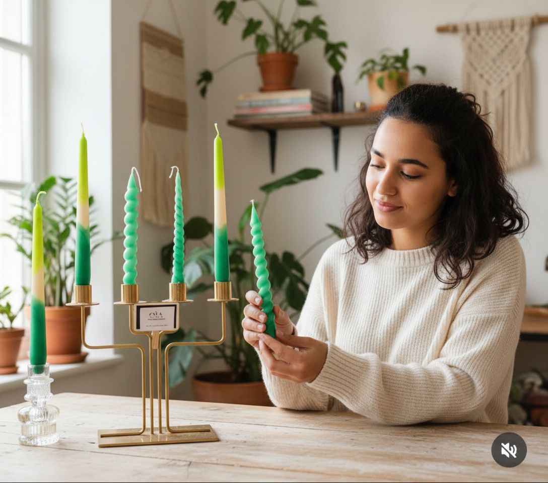 Bougie décorative artisanale pour une ambiance unique et chaleureuse