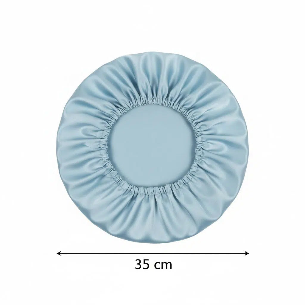 bonnet satin bleu ice pour une élégance et une protection ultime