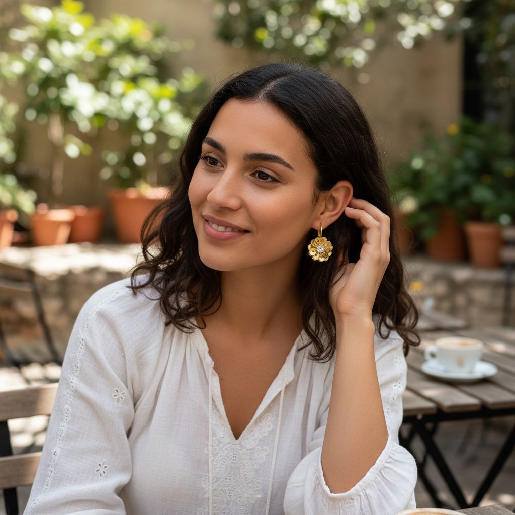 Boucles d'oreilles dorées éclatantes pour un style unique