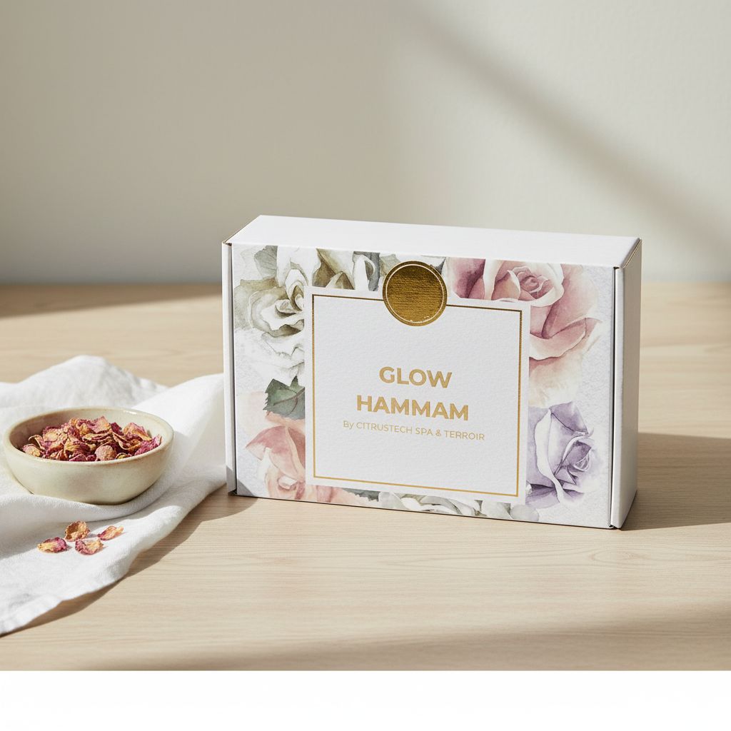 Soin de la peau luxe avec Box Glow hammam pour une peau radieuse