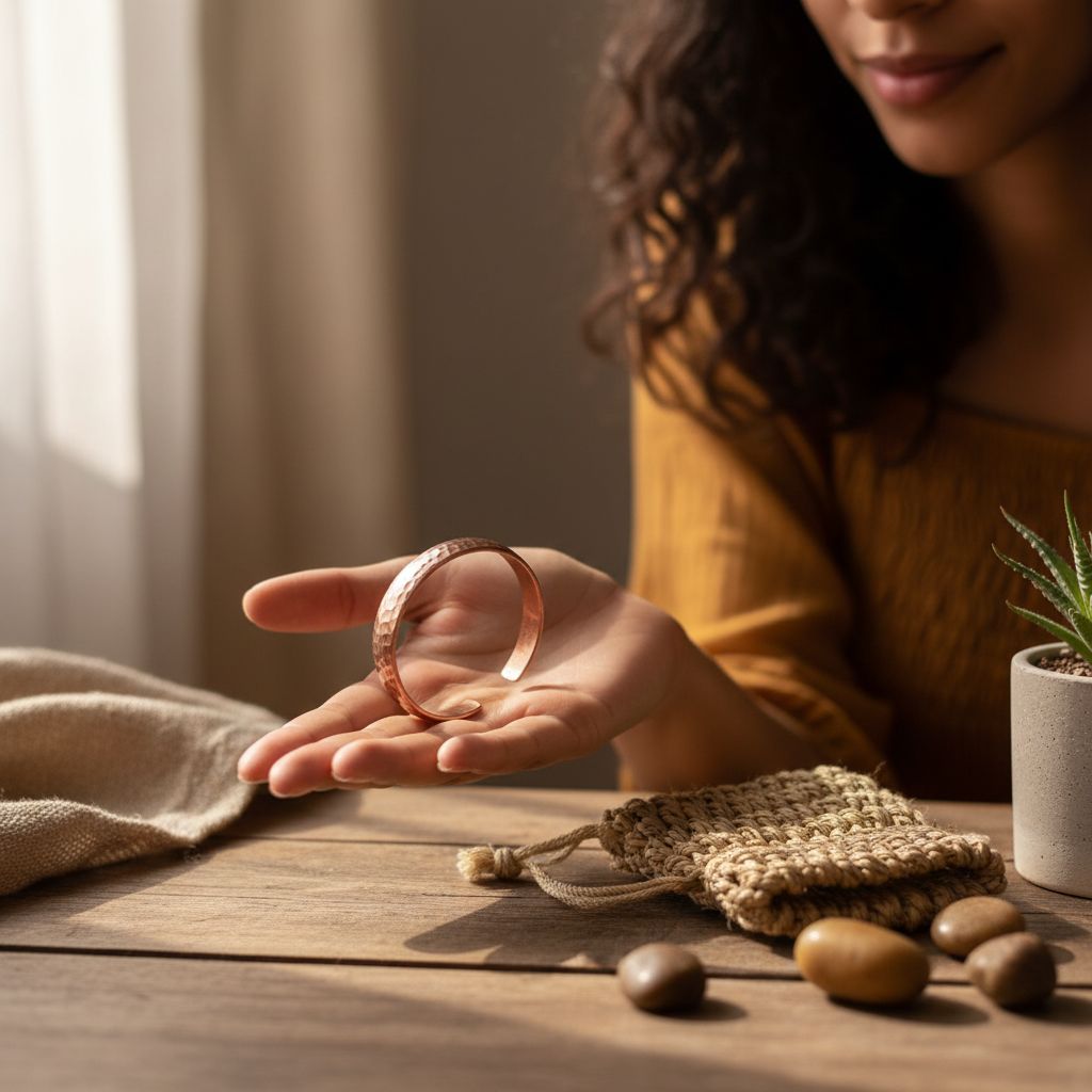 bracelet cuivre unisexe martelé pour un style unique et raffiné