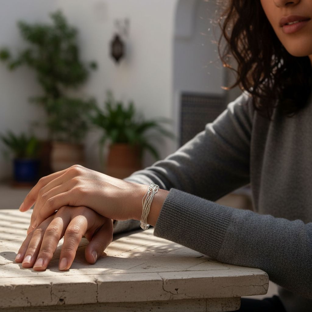 Bracelet fait main en argent 925 pour un style unique et chic