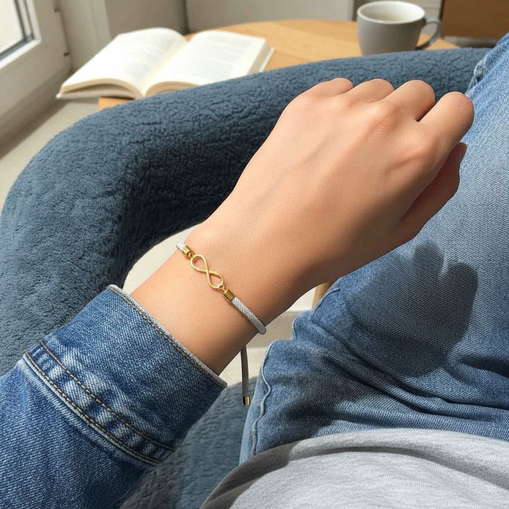 Bracelet infini ajustable unisexe pour un style unique et élégant