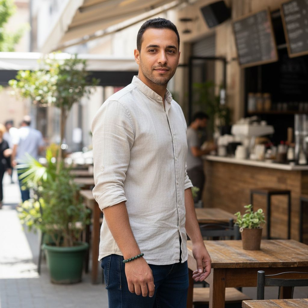 Bracelet émeraude unisexe en boules pour un style unique