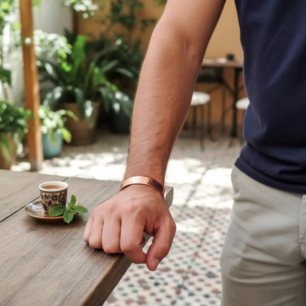 Bracelet cuivre large homme pour une allure élégante et unique