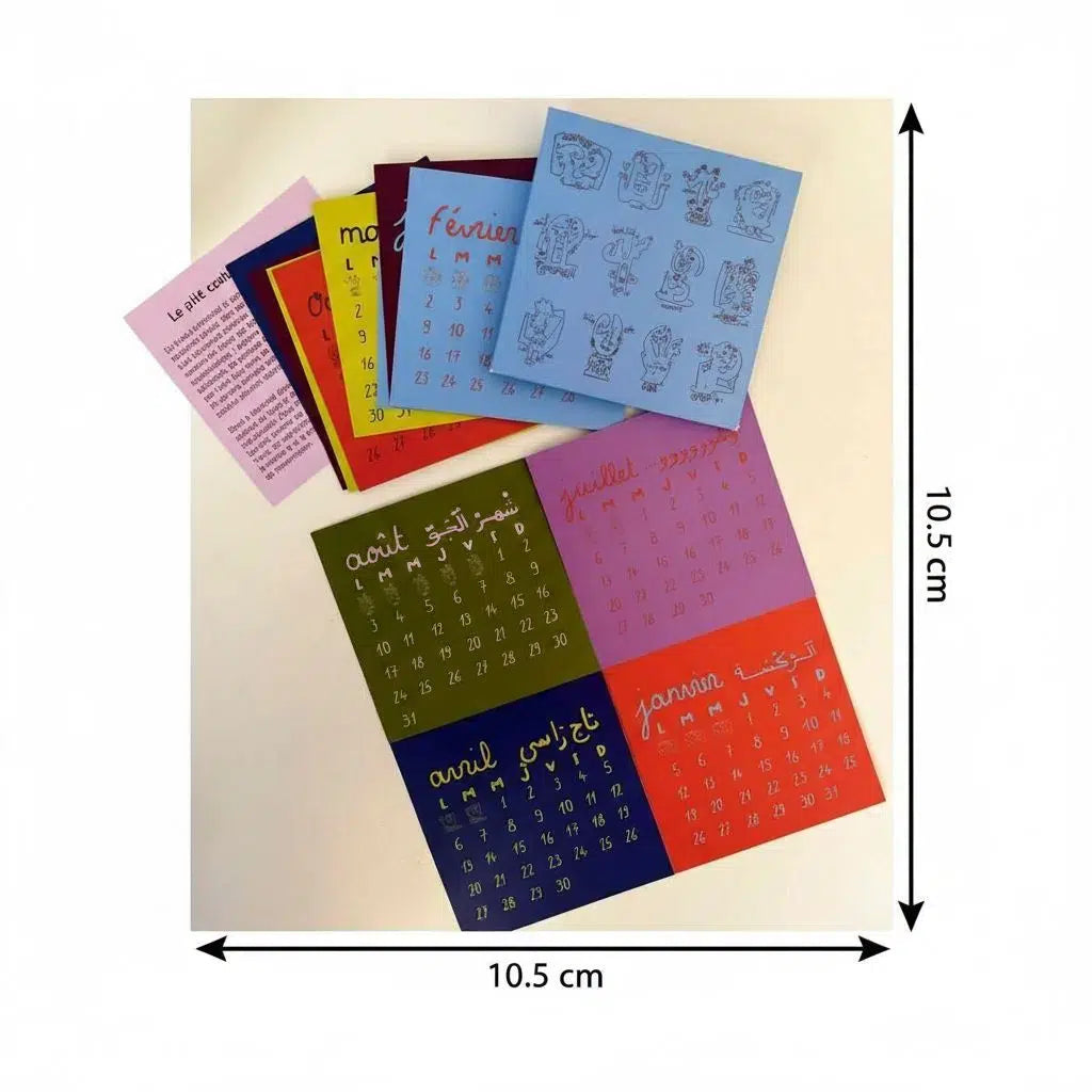 Calendrier en collaboration avec l'artiste Mohamed Ben Soltane