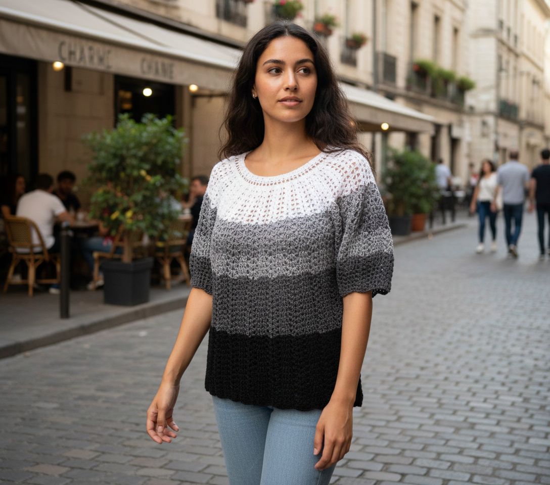 Top crochet charme irrésistible pour une allure unique